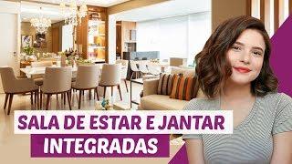 COMO DECORAR SALA DE ESTAR E JANTAR INTEGRADAS | #DicaDaPâ