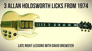 3 Allan Holdsworth Licks From 1974