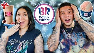 Trying Baskin Robbins New Holiday Menu Items!! *SO GOOD*