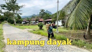 Suasana tenang kampung dayak terdekat dari kota singkawang kalbar