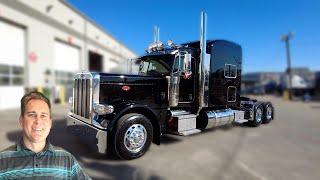 4 Units Available - Legendary Black 2024 Peterbilt 389 78 inch Flat