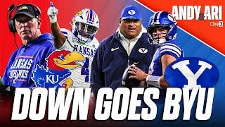 BYU FALLS to Kansas Jayhawks in Big 12 Play | Cougars get IN to the CFP after loss to Lance Leipold?