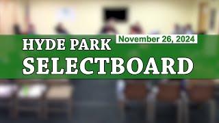 Hyde Park Selectboard 11/26/24