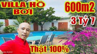 Thật 100% VILLA HỒ BƠI 600m2 NGHỈ DƯỠNG 3 Tỷ 7 Chủ Cần Chốt Gấp | #bietthunhavuon