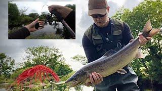 Salmon Fishing with a TINY trout rod