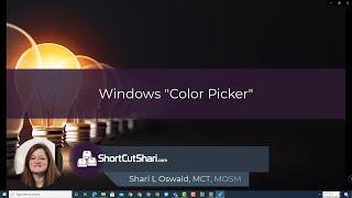 TIP!Tuesday - Discovering Windows "Color Picker"