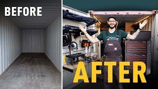 SHIPPING CONTAINER WORKSHOP BUILD! DOOR INSTALL