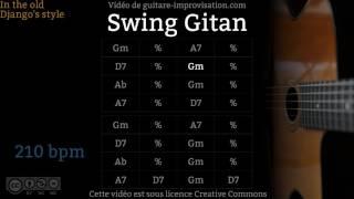 Swing Gitan (210 bpm) - Gypsy jazz Backing track / Jazz manouche