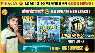 M4 Glacier Back  Bgmi Id Ban News | Mirror World Mode Back | A10 Royal Pass | Bgmi 3.5 Update