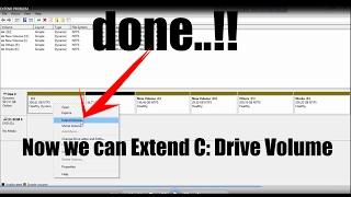 Extend the size of C: Drive without any Software (Tutorial) -Windows 7,8,8.1,10