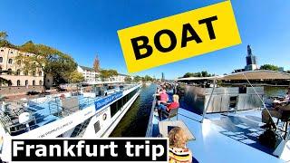 Frankfurt #Walk - Boat trip 4k Germany #VRtravelX VR 360 membership