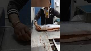 Australia Frozen How To Make Salmon Fish Cutting Machine Skills#shorts