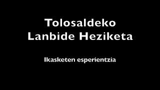 Tolosaldeko Lanbide Heziketa: ikasketen esperientziak