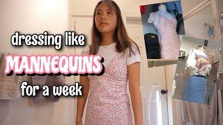 dressing like MANNEQUINS for a week | Vanessa Nagoya