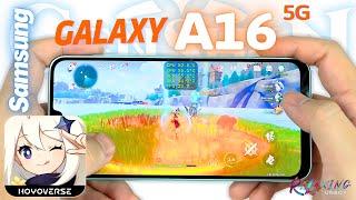 Samsung Galaxy A16 5G Genshin Impact Gaming review | FPS & Battery Drain test