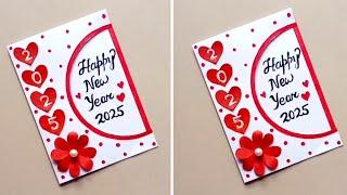 Happy New Year Greeting Card 2025/New Year Greeting Card/How To Make New Year  Greeting Card Easy