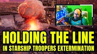 Holding The Line In Starship Troopers Extermination!