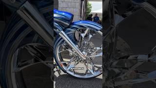 $100,000 34” Harley Davidson custom bagger they went crazy with this one #harleydavison #motorcycle