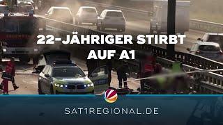 22-Jähriger stirbt bei Motorradunfall auf A1