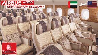 EMIRATES BRAND NEW PREMIUM ECONOMY 13 hours on the A380 from Dubai to New York