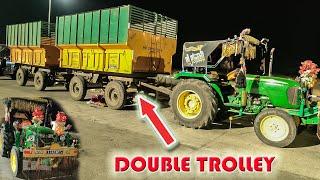 John deere 5050E 50 Hp Double Trolley on road