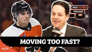 Are Flyers accelerating rebuild by keeping Jett Luchanko in NHL? | PHLY Flyers Podcast