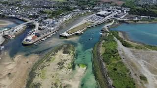 Hayle harbour and surrounding area