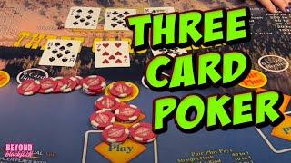 Gambling on THREE CARD POKER at Seven Feathers Casino