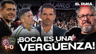 ¡BOCA ES UNA VERGÜENZA! - Lanus vs. Boca (1-0)  - ELDUKA