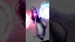 Drawing Gojo 200% Hollow Purple to finish Sukuna & Mahoraga |GlowArt|#animedrawing  #anime  #glowart