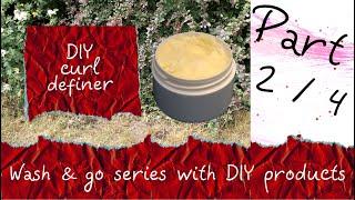 Curlandro’s #washandgo series (2/4): #DIY #curldefiner with #cocoabutter  (ENGLISH SUBTITLES)