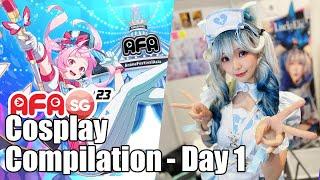 Anime Festival Asia 2023 in Singapore - #AFASG23 Day 1 [Cosplay Compilation]