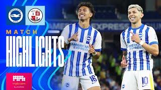 HIGHLIGHTS | Brighton v Crawley Town | Carabao Cup