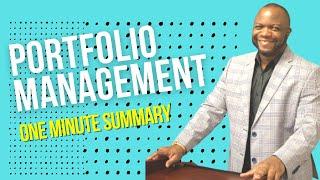 What is Portfolio Management?