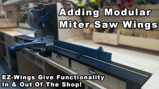 Using Job site Wings On A Shop Miter Station - Red House Tools EZ-Wings