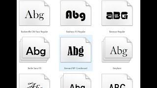 How to install fonts - WIndows 10 Windows 8