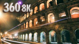 ROME in the Dark - 8K 360° Guided Midnight Adventure Like You've NEVER SEEN