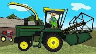 Little Farmer in Green Pants & Corn Harvest | Farmer's Fairy Tale for Kids