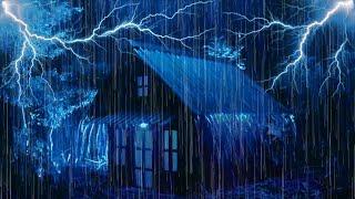 Insomnia Relief | Rain Sounds on Farm Roof & Soft Thunder | Calm Sleep Tonight