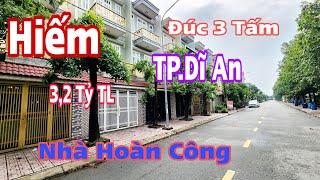 Bán Nhà Hoàn Công Dĩ An (2180) Đúc 3 Tấm 3,2 Tỷ, Rẻ Nhất Dĩ An gần Thủ Đức