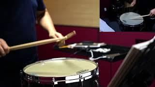 Snare drum excerpt PIQUE DAME Overture.오케스트라 타악기 스네어드럼 작은북 연주