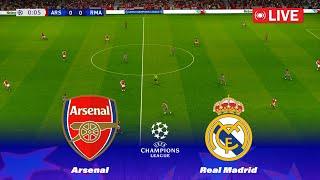 LIVE : REAL MADRID vs ARSENAL - UEFA Champions League 2025 | Full Football Match -PES 25 Simulation