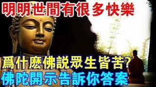 明明世間有很多快樂，為什麼佛說“眾生皆苦”？佛陀開示告訴你答案