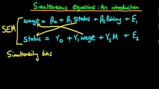 Simultaneous equation models - an introduction