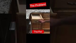 Here is my fix to a cabinet drawer that hits the handle on the one beside it at 90°.