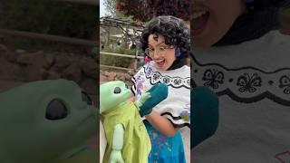 Little green Bruno met Mirabel #disney #disneyland #disneyparks #wedonttalkaboutbruno #encanto