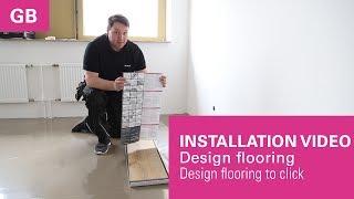 Installation Video | Laying instruction vinyl flooring to click from wineo | GB