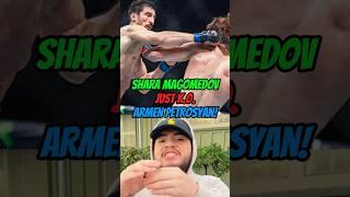 SHARA MAGOMEDOV JUST PULLED OFF A DOUBLE SPINNING BACKFIST!#trending #youtubeshorts #viralvideo