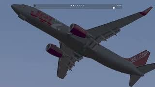 Jet2 B737-800 takeoff at Southampton | XP11 | 4K | Passenger View