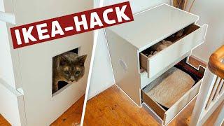 IKEA Hack, Katzenklo aus Komode "Malm" selber bauen